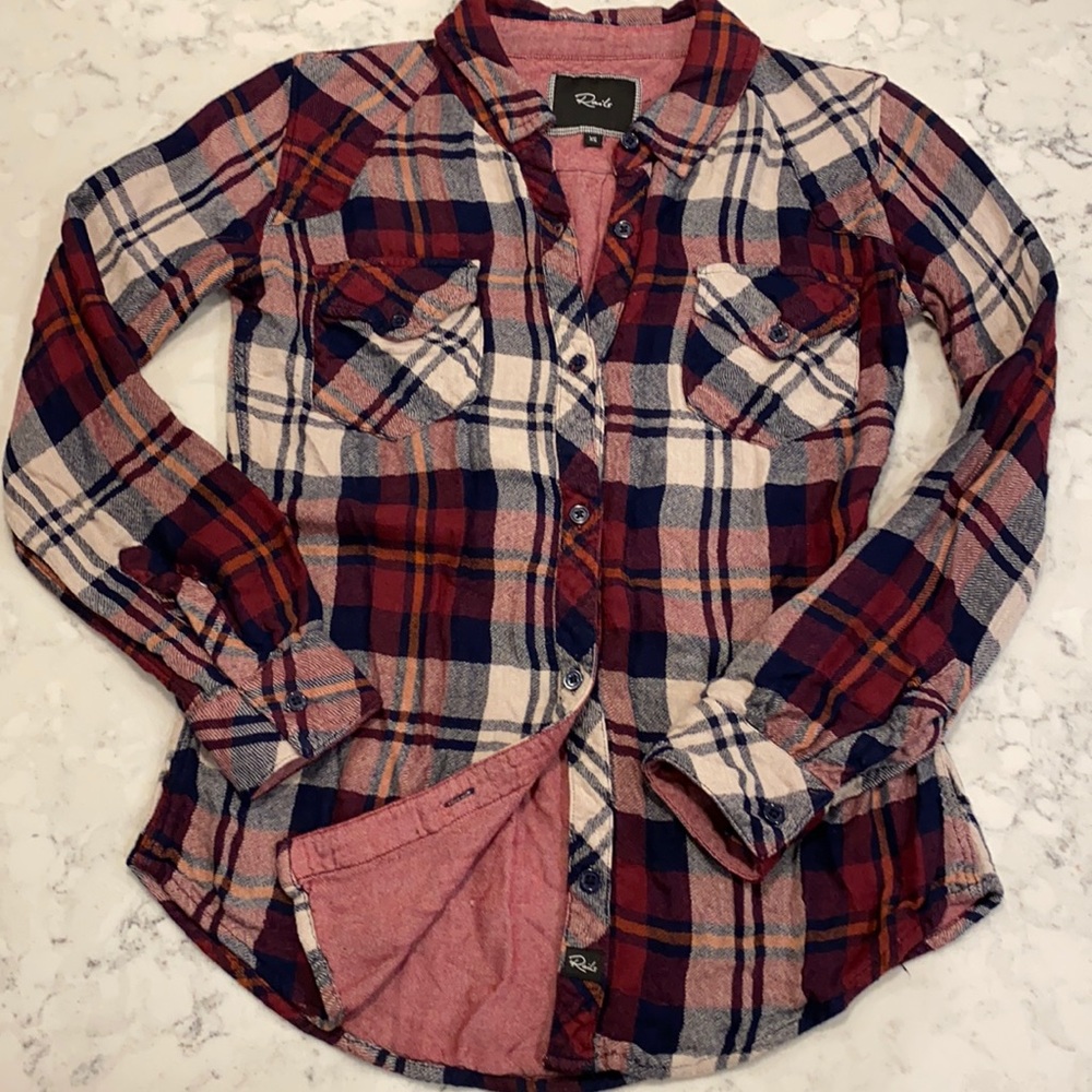 Rails Classic Long Sleeve Button down Shirt Sz XS